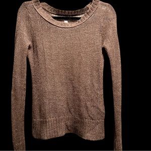 AEO Sm Mokair wool like thin brown sweater